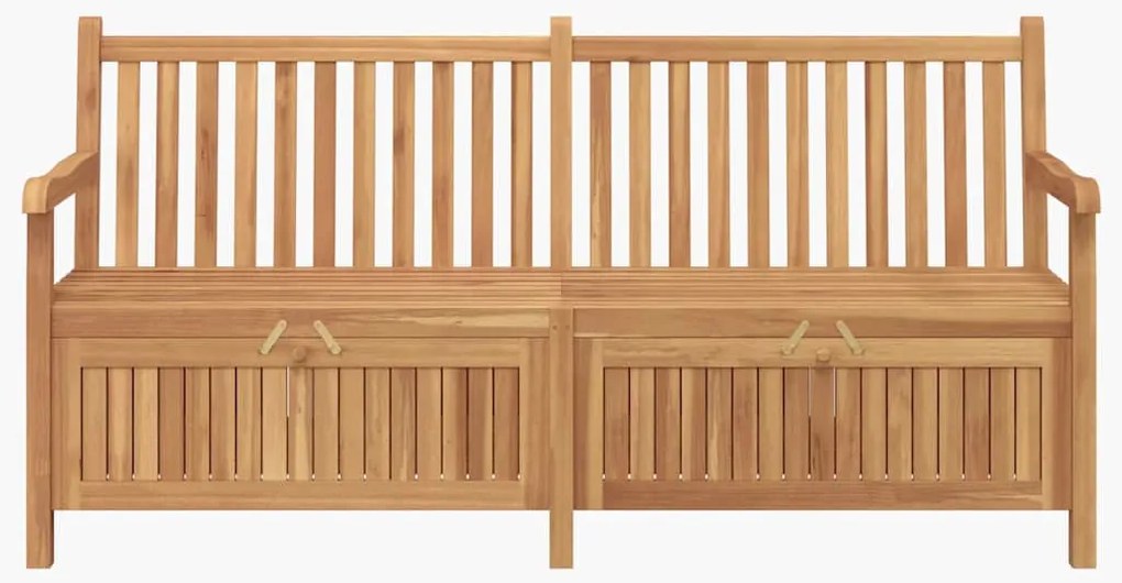 Banco de Armazenamento para Jardim Castanho 228 x 60 x 90 cm