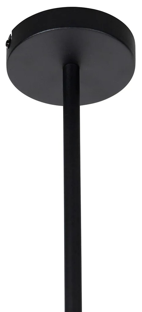 Candeeiro de suspensão inteligente preto 4 luzes incl. Wifi ST64 - Laser