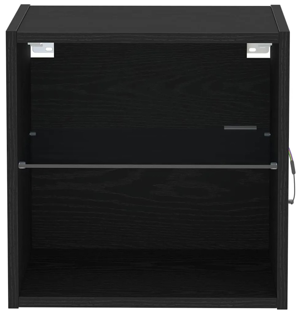 Prateleira Flutuante vidaXL Carvalho Preto 40x28,5x40 cm Madeira Engen