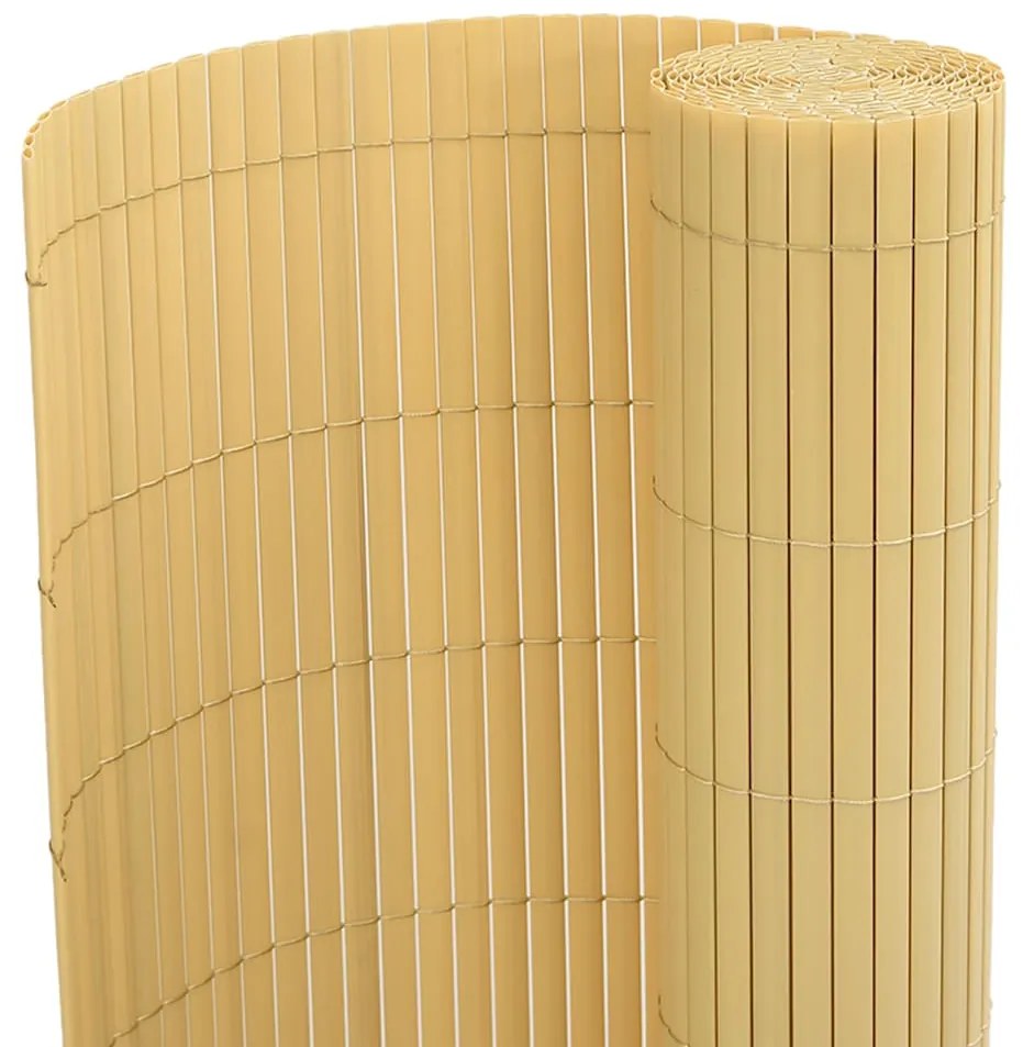 Cerca de jardim dupla face amarelo 1,8x5 m PVC