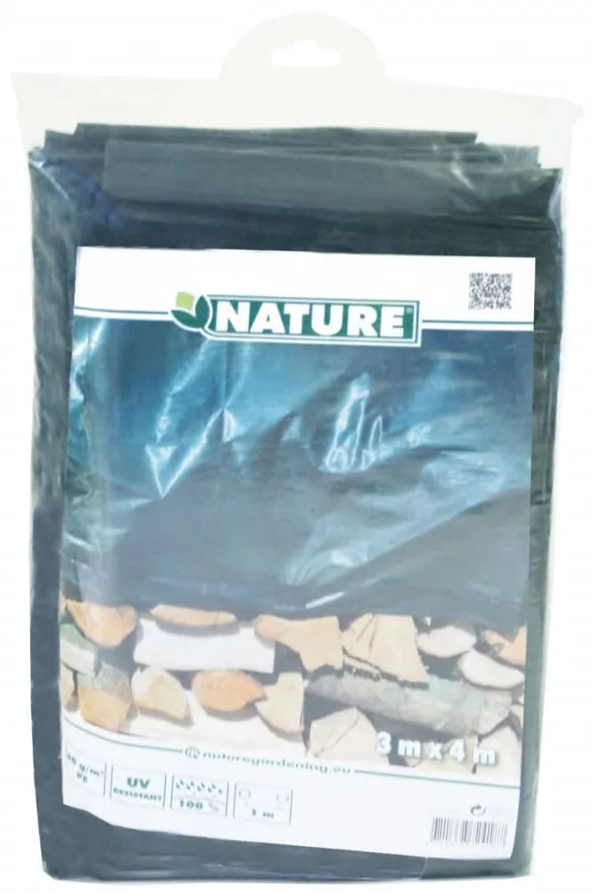 Nature Lona para lenha 3x4 m PE verde 6072418