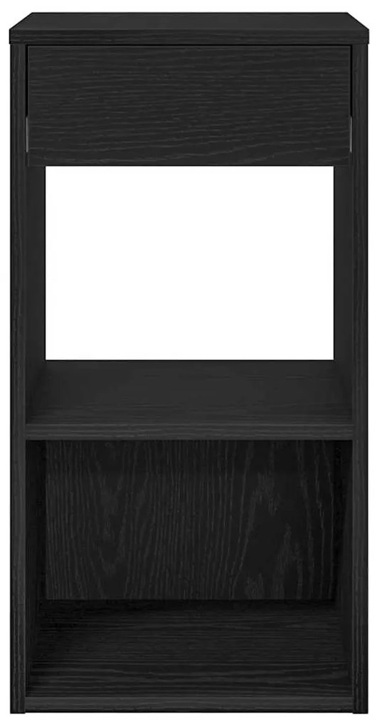 Mesas de cabeceira com gaveta 2 pcs 35x34x66,5cm carvalho preto