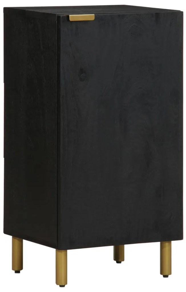 vidaXL Aparador 40x33x75 cm derivados de madeira preto