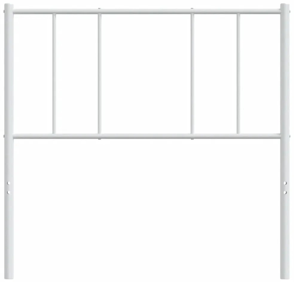 Cabeceira de cama 80 cm metal branco