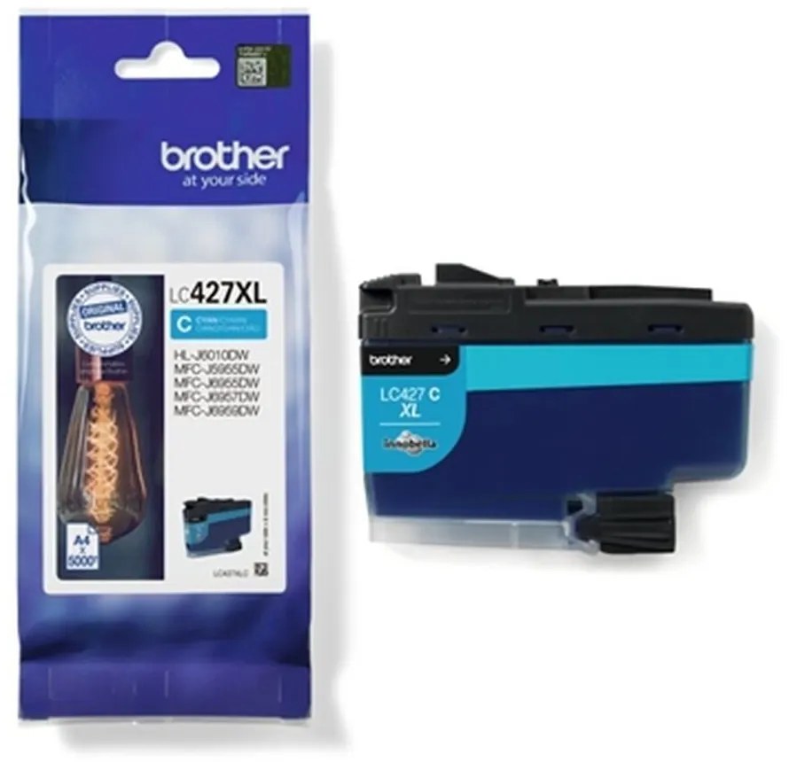 Tinteiro de Tinta Original Brother LC-427XLC Ciano