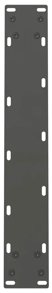Pés para mesa de jantar antracite 2 peças 50x(72-73) cm aço