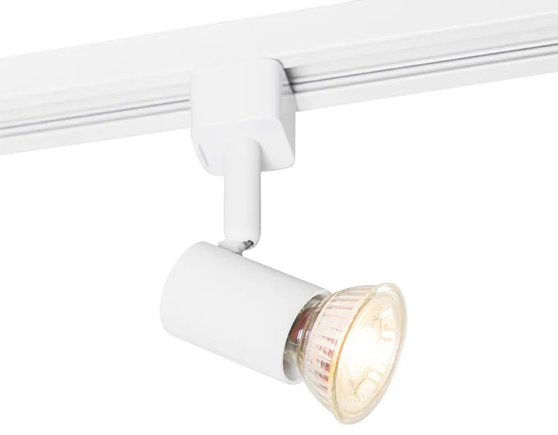 Foco de trilho monofásico moderno branco - Iconic Jeany