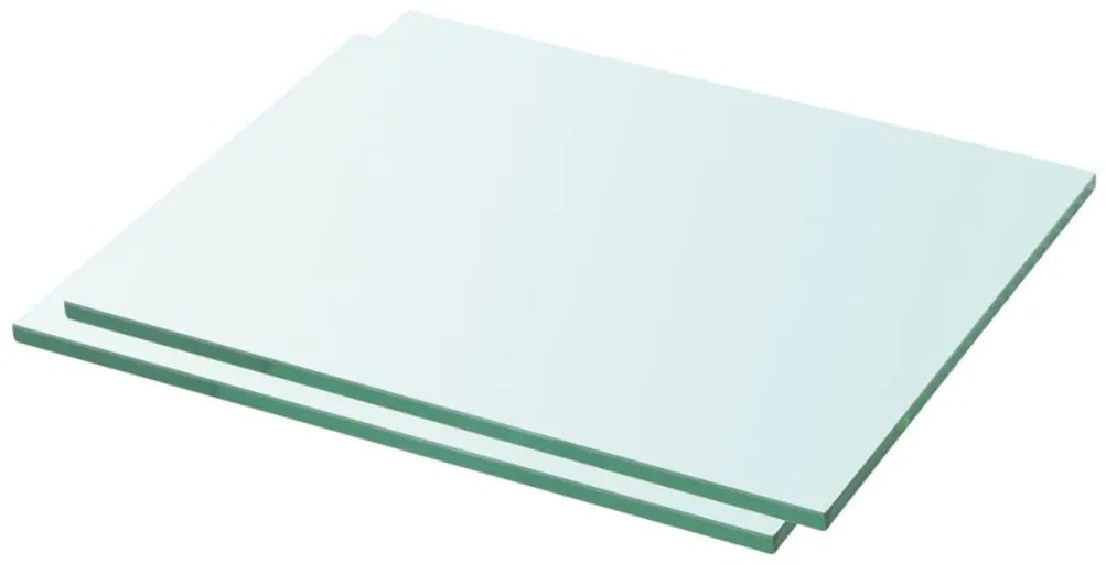 Prateleiras 2 pcs 30x20 cm vidro transparente