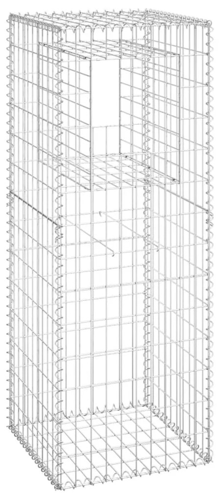 Postes/cestos gabião 2 pcs 50x50x140 cm ferro