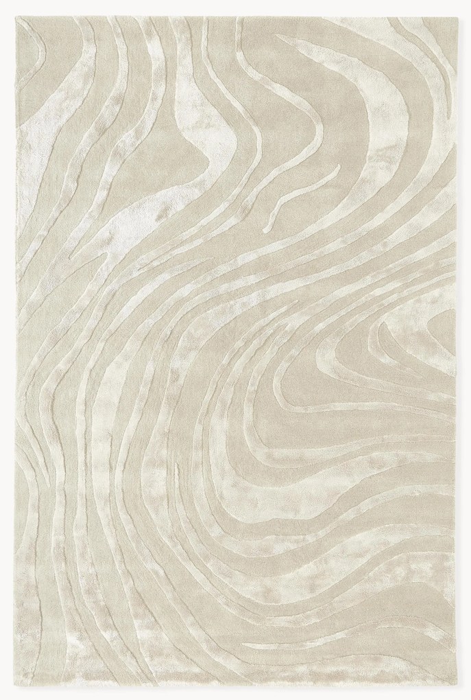 Tapete artesanal com relevo Winola