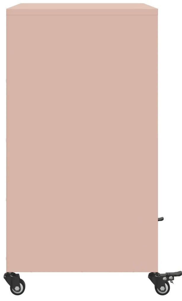 Aparador 68x39x72 cm aço rosa