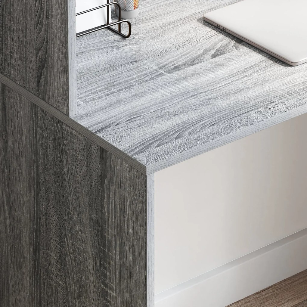 Mesa de Escrita Cinzenta Cinzento Sonoma Aglomerado de partículas