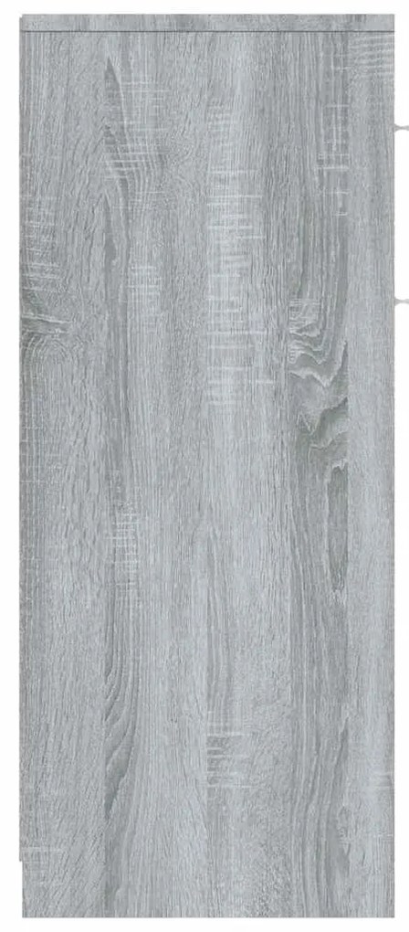 Armário casa de banho 60x33x80 cm madeira sonoma cinza
