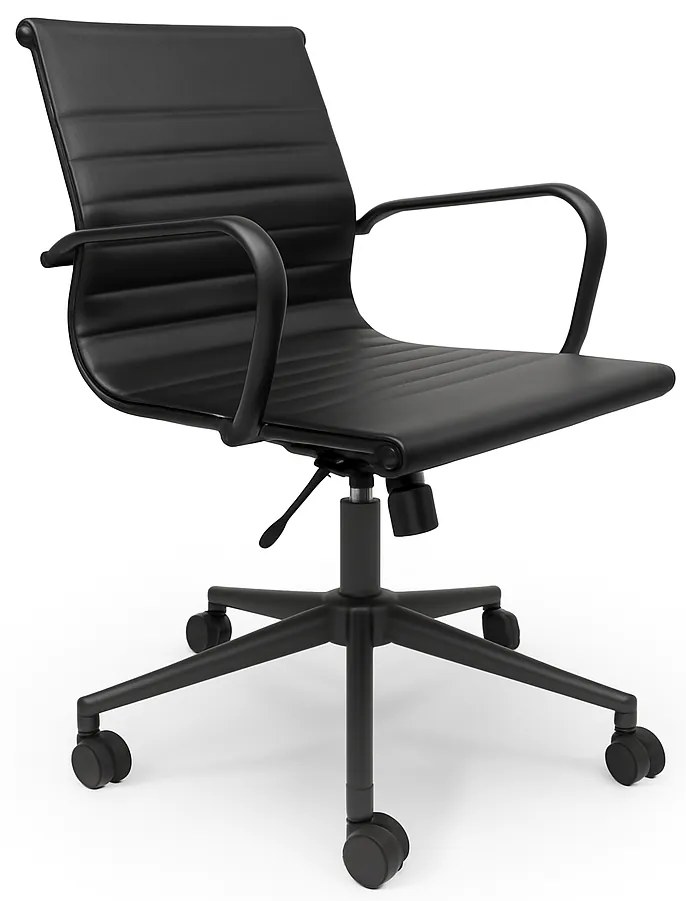 Cadeira de Escritório Operativa Barcelona Black Preta Riva