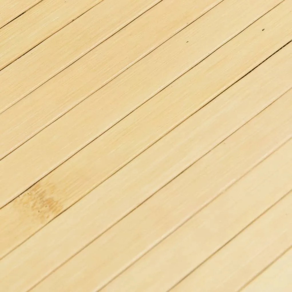 Tapete retangular 70x1000 cm bambu cor natural clara