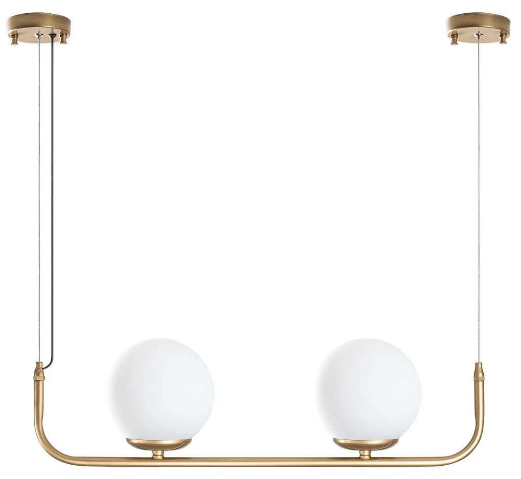 Candeeiro de Teto Faruk – Dourado – Altura Ajustável de 20 a 110 cm