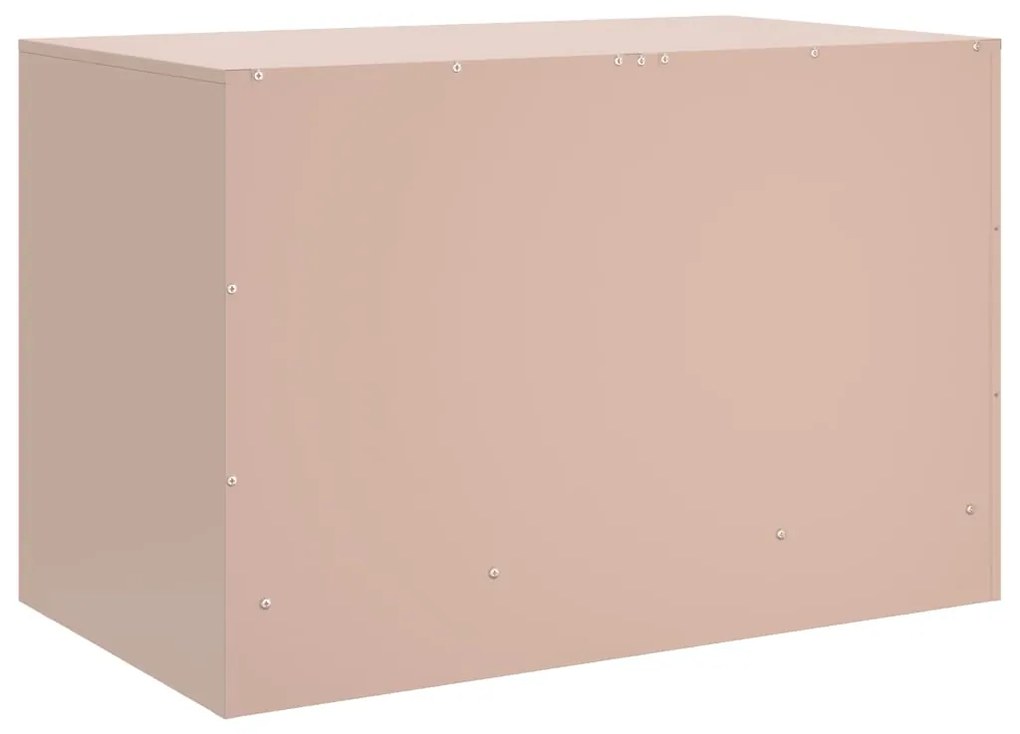 Móveis de TV 2 pcs 67x39x44 cm aço rosa