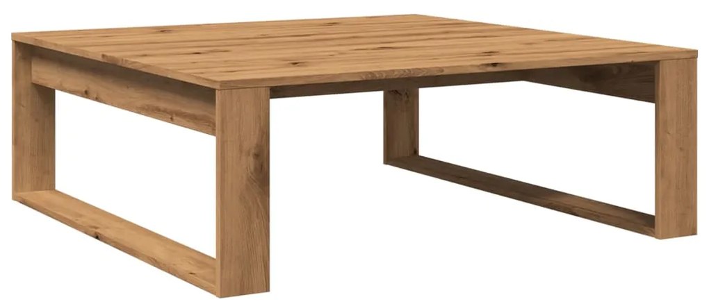 Mesa centro 100x100x35 cm derivados madeira carvalho artisiano