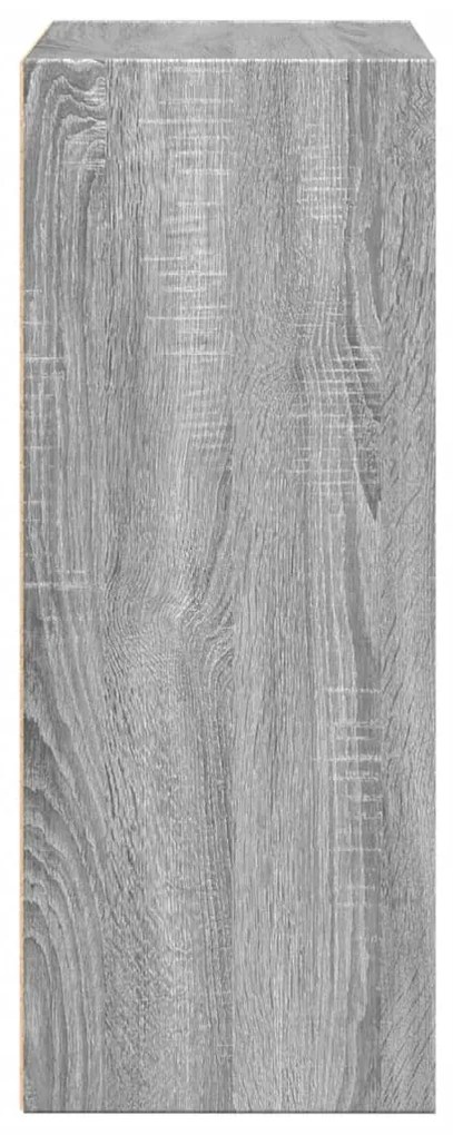 Estante 60x30x77 cm derivados de madeira cinzento sonoma