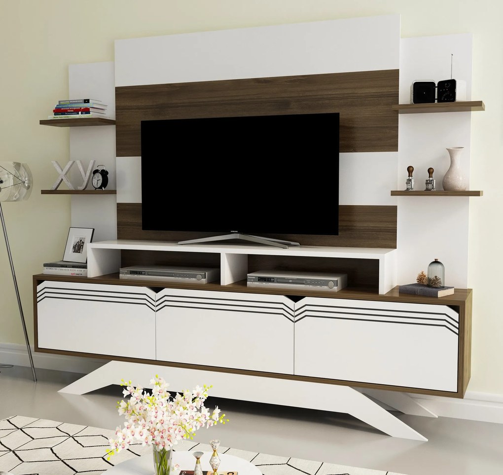 Unidade de TV Delpi – Nogueira – 180x148,6x29,5 cm