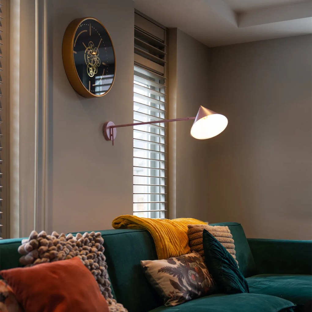 Candeeiro de parede design rosa ajustável - Triangolo