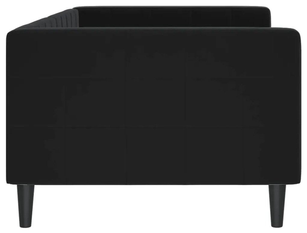 Sofá-cama 90x200 cm veludo preto