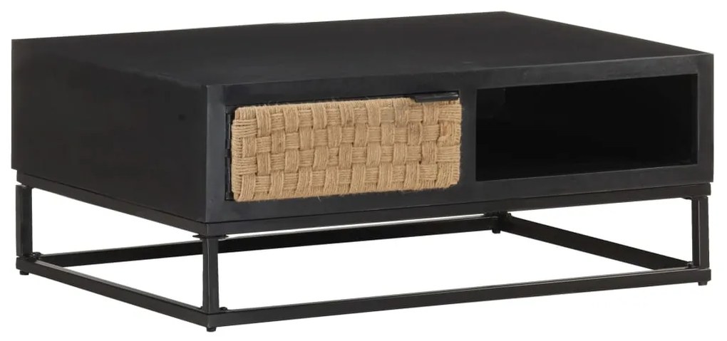 Mesa de centro 90x60x35 cm madeira de mangueira maciça