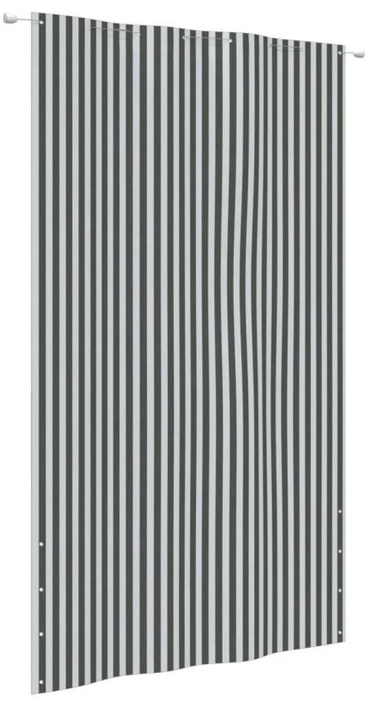 vidaXL Tela de varanda 160x240 cm tecido Oxford antracite e branco