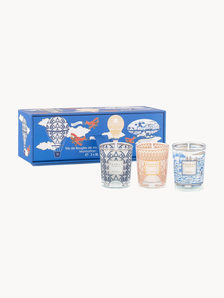 Velas perfumadas artesanais My First Baobab, conjunto de 3