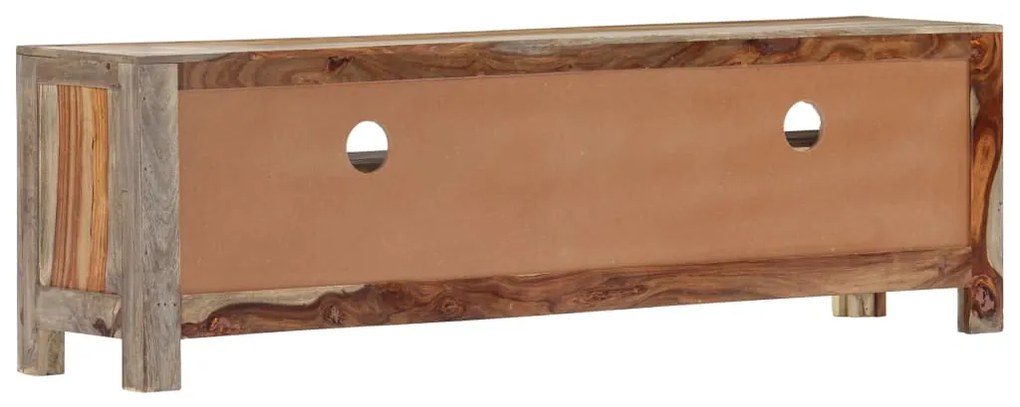 Móvel de TV em madeira de acácia maciça 130x30x40 cm