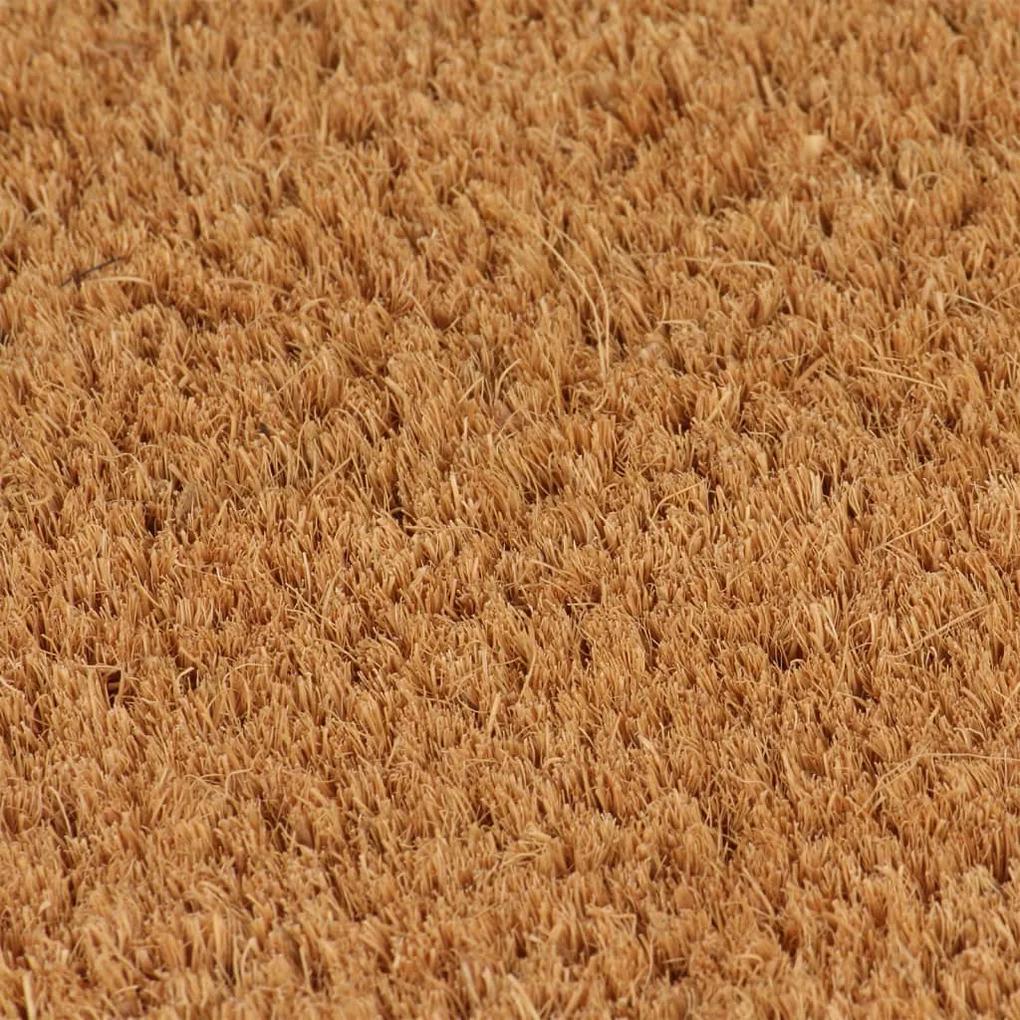 Tapete de porta 40x60 cm fibra de coco tufada natural