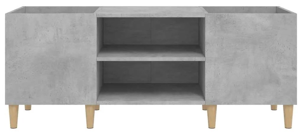 Armário p/ discos 121x38x48 cm derivados madeira cinza-cimento