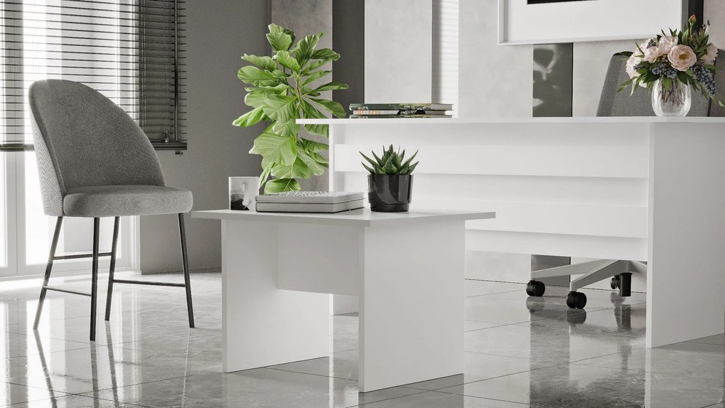 Mesa de Centro VO2 – Branco – 60x46,3x50 cm