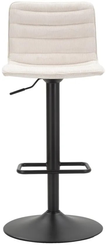 CONJUNTO 2 BANCOS DE BAR COM ELEVAÇÃO ALTA 43X49,5X85,5-107 (ASSENTO CM 61-82,5 CM) BRANCO