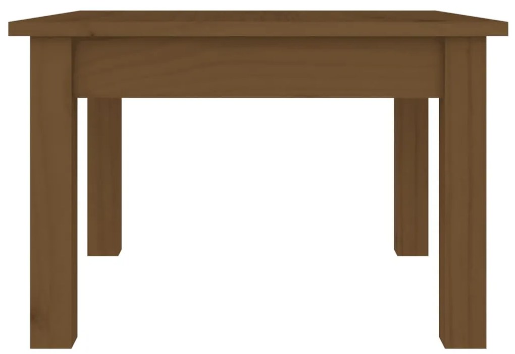 Mesa de centro 45x45x30 cm pinho maciço castanho mel