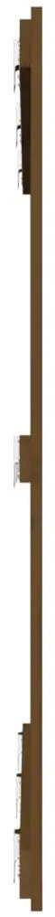 Cabeceira de parede 40x3x110 cm pinho maciço castanho-mel