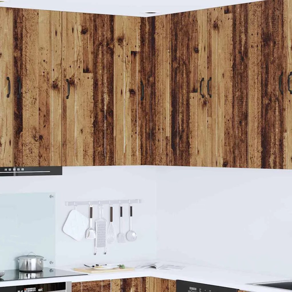 vidaXL Armário de Cozinha com porta Madeira antiga 57 x 57 x 100 cm