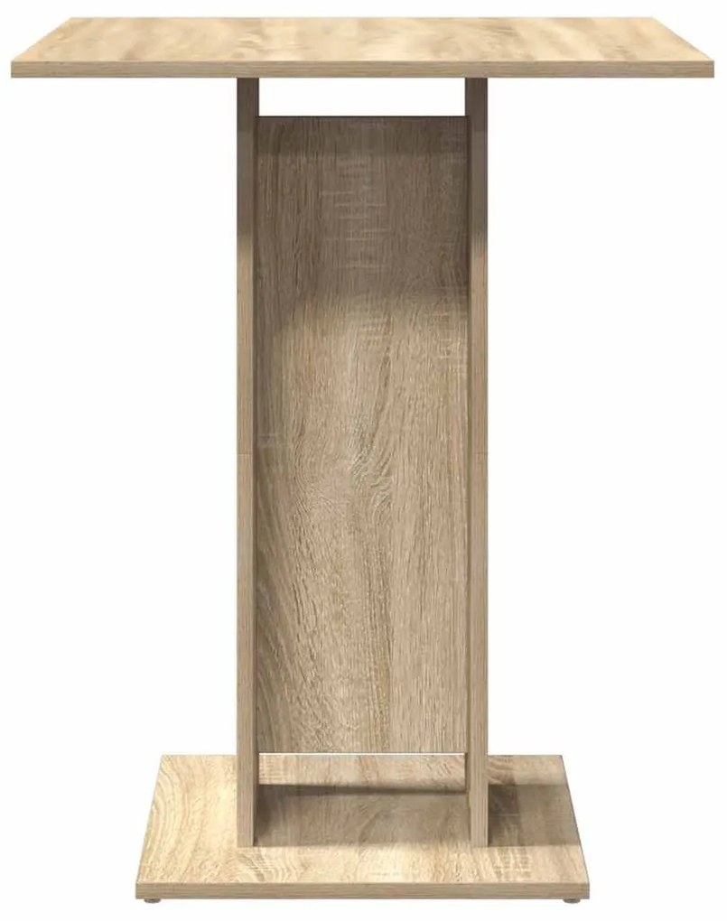 Mesa de bistrô 60x60x75 cm derivados de madeira carvalho sonoma