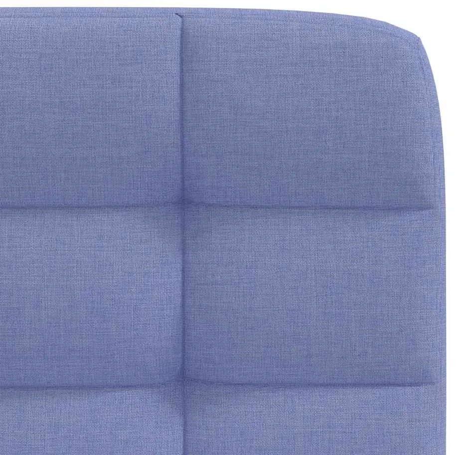 Cadeiras de jantar 2 pcs Jeans Tecido Azul
