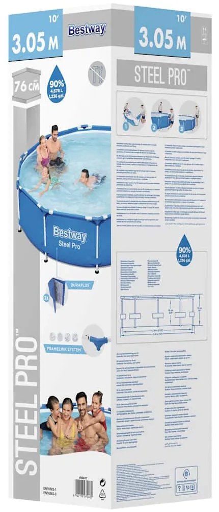 Piscina Steel Pro 305x76 cm