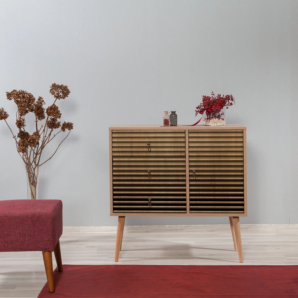 Cômoda Verybox – Carvalho Sonoma – 90x90x40 cm