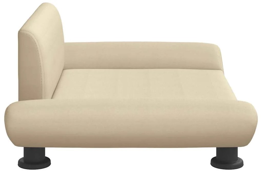 Cama para cães 70x45x28 cm tecido cor creme