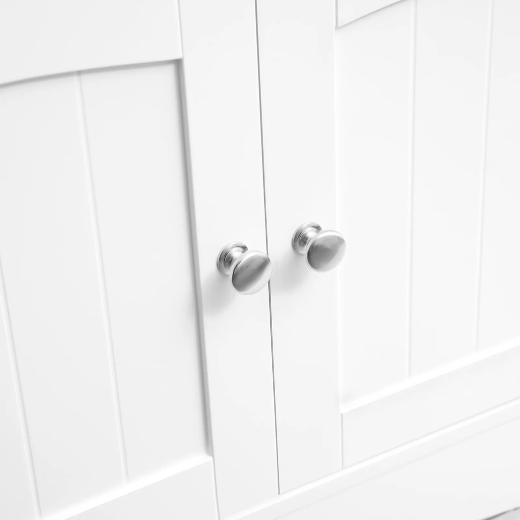 Armário com 3 compartimentos abertos 60 x 32,5 x 154 cm Branco