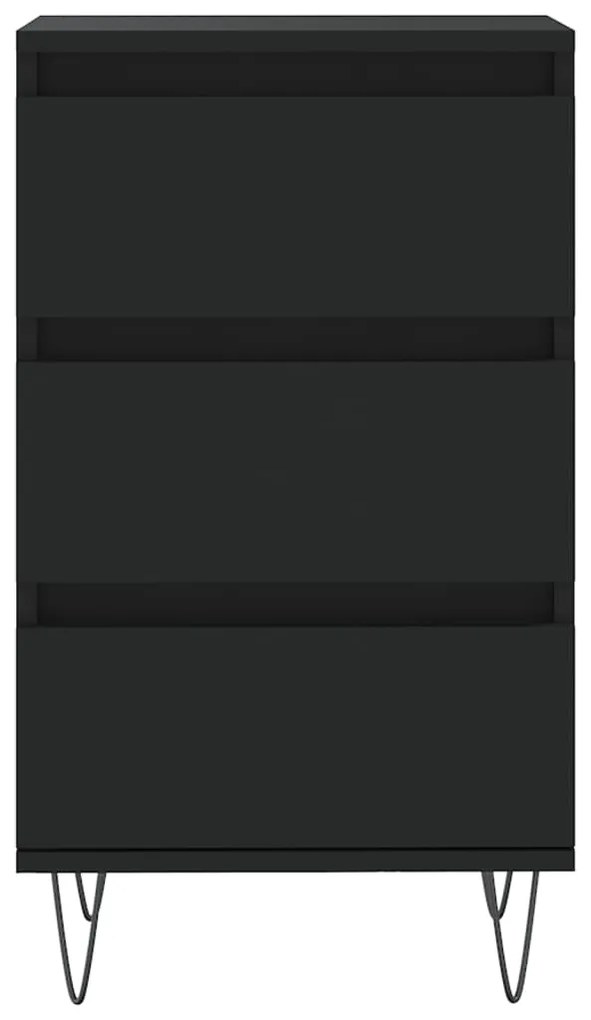Aparador 40x35x70 cm derivados de madeira preto
