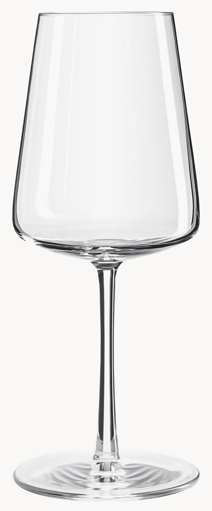 Copos de vinho branco cónicos em cristal Power, conjunto de 6
