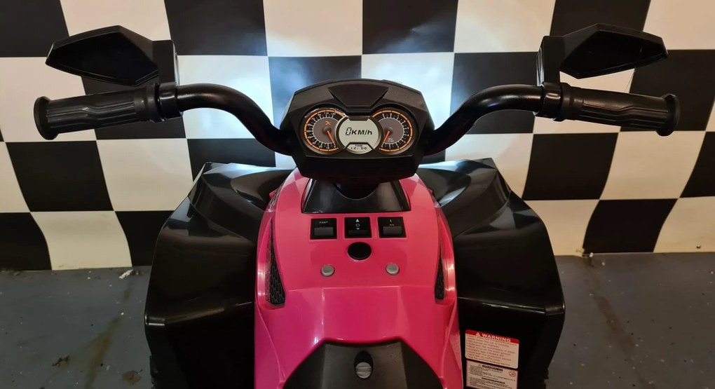 Moto 4 Phyton Moto 4 elétrica Infantil 12V Rosa