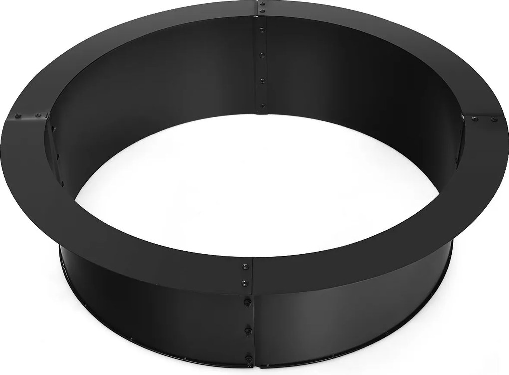Anel redondo para fogueira exterior em metal resistente (SÓ ESTÁ INCLUIDO ANEL), com 92 cm de diâmetro exterior e 77 cm de diâmetro interior; Braseira