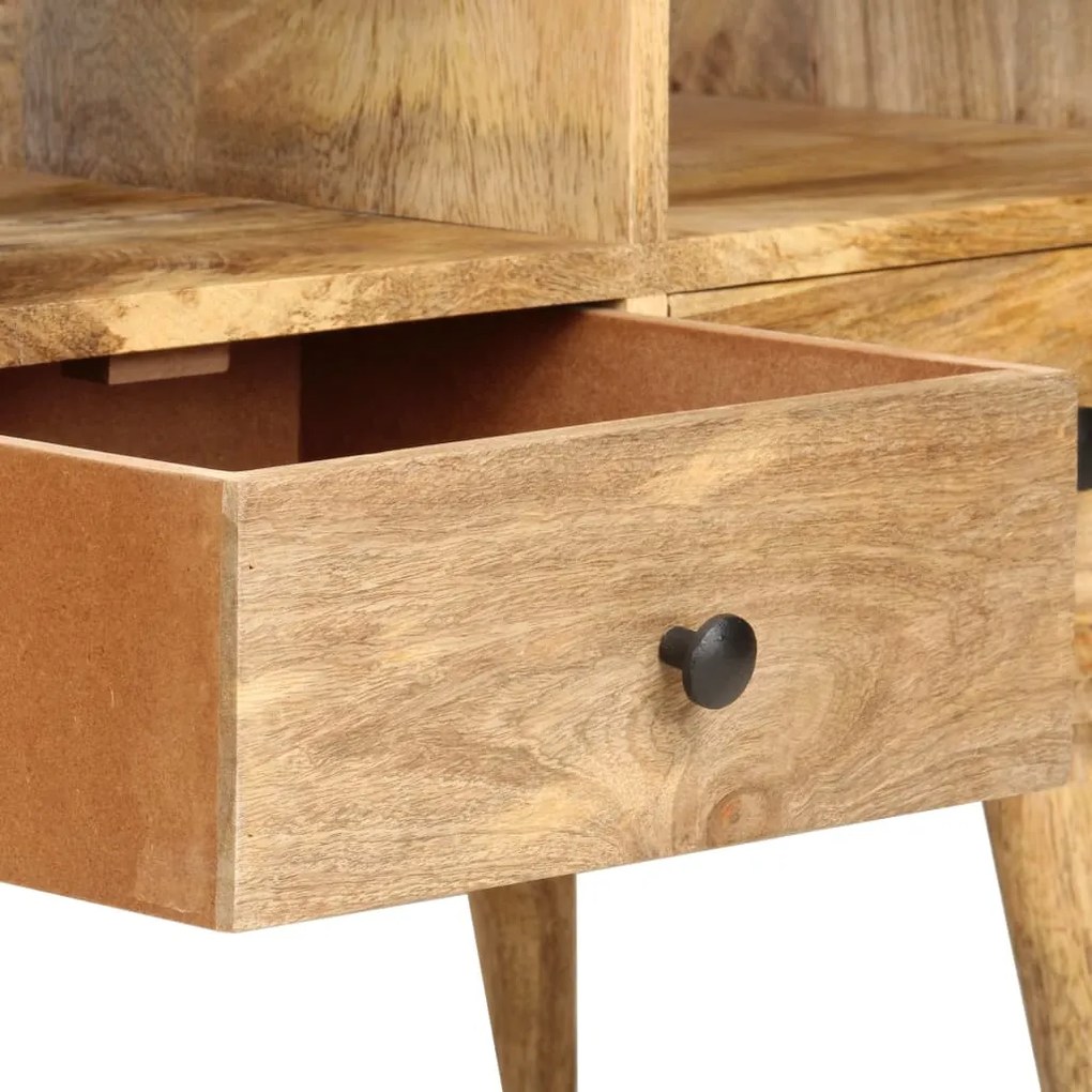 Móvel de TV 110x36x50 cm madeira de mangueira maciça