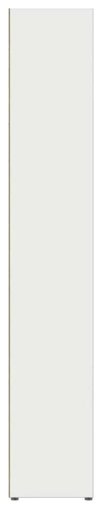 Armários para CD 2 pcs 21x16x93,5 cm contraplacado branco