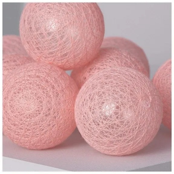 Grinalda de Esferas LED Ledkia Pink Sugar (2,85 m)
